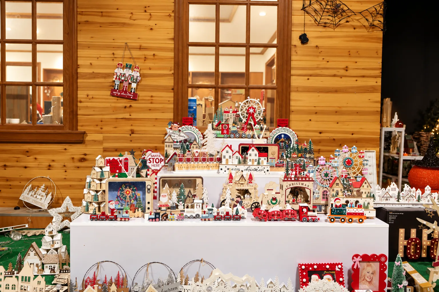 Christmas plinth display