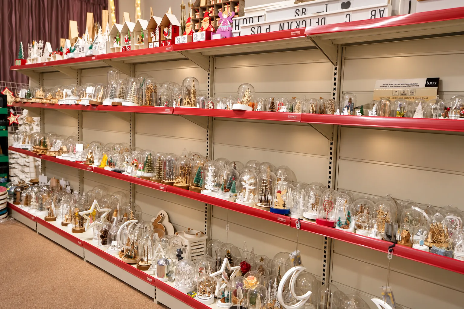 Glass dome range