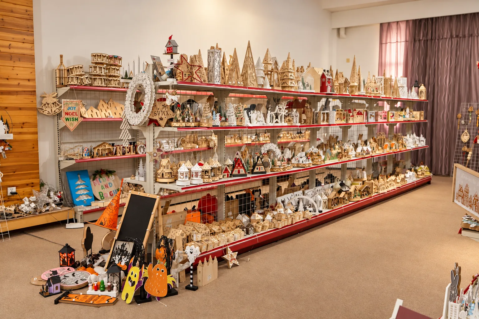 Gold Talent showroom prepared for a seasonal buyer range review