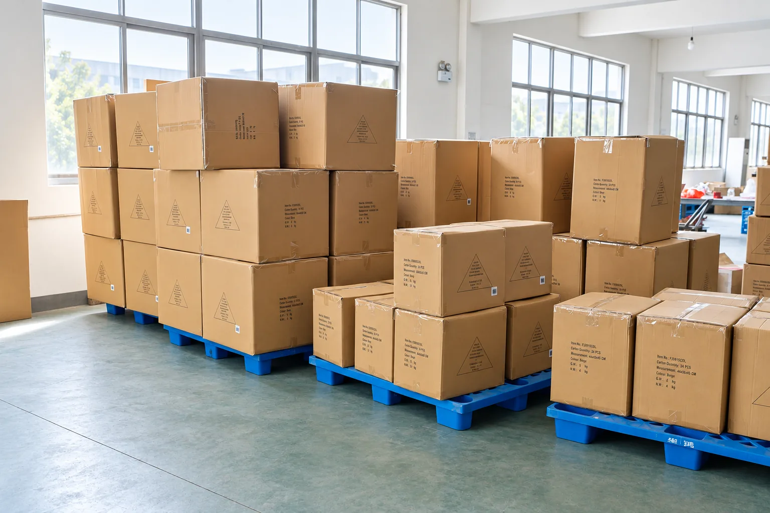 Packed Gold Talent products prepared for dispatch